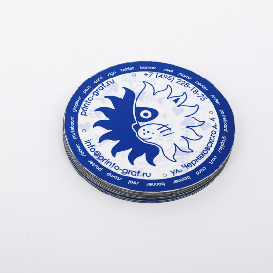 магниты с синим логотипом