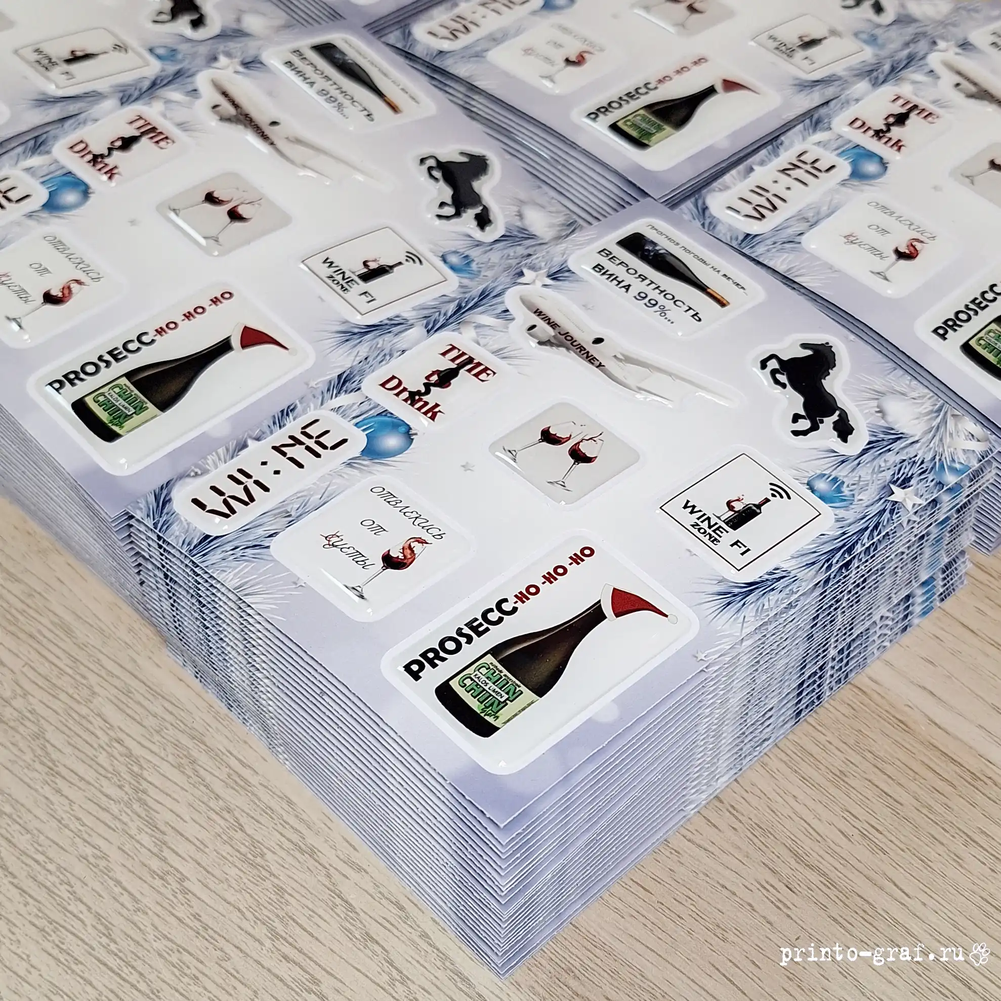 наборы 3d стикерпак со смолой разной формы фиолетовый фон