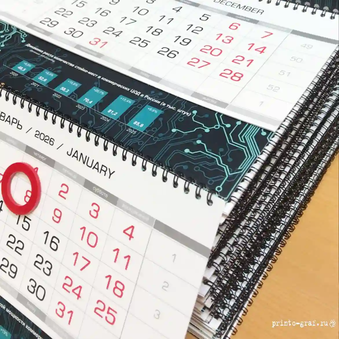 трехблочные календари изумрудного цвета трехблочные календари изумрудного цвета типография printo-graf