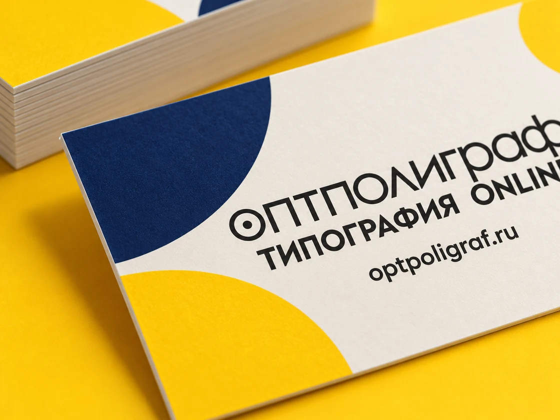 Визитки большим тиражом — материал крупно