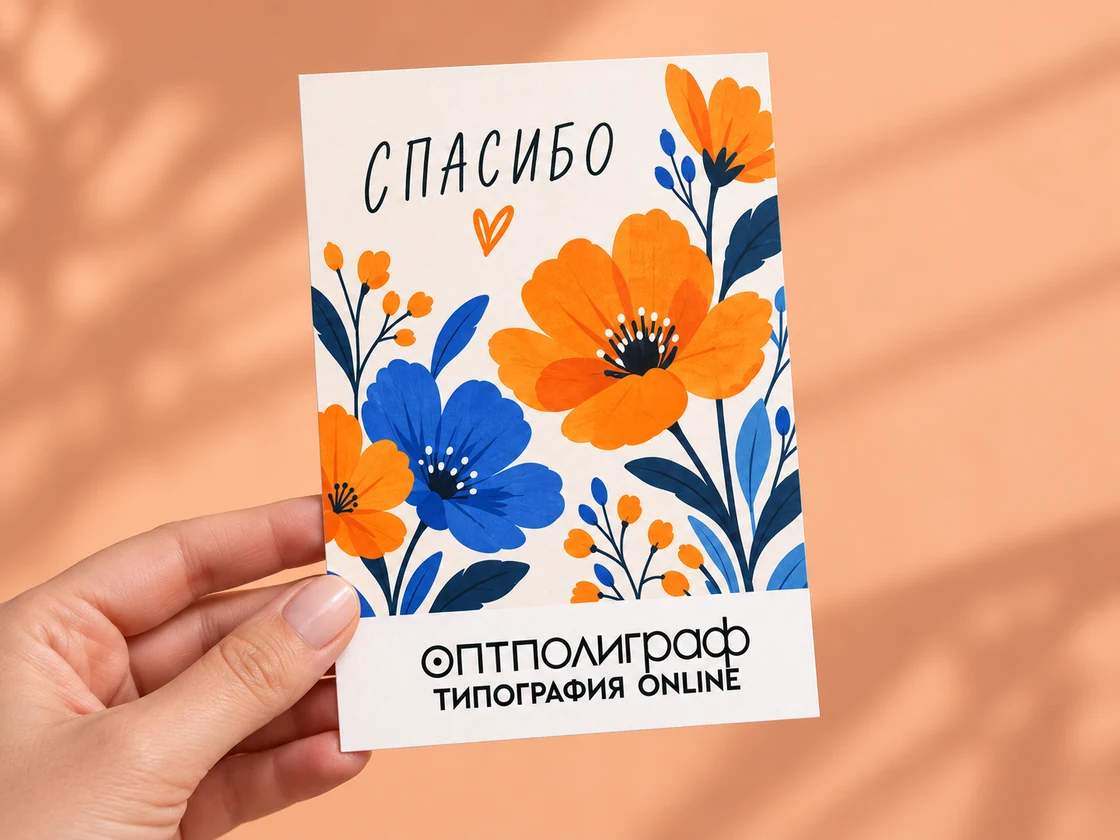 Открытки А6 — размер в руке