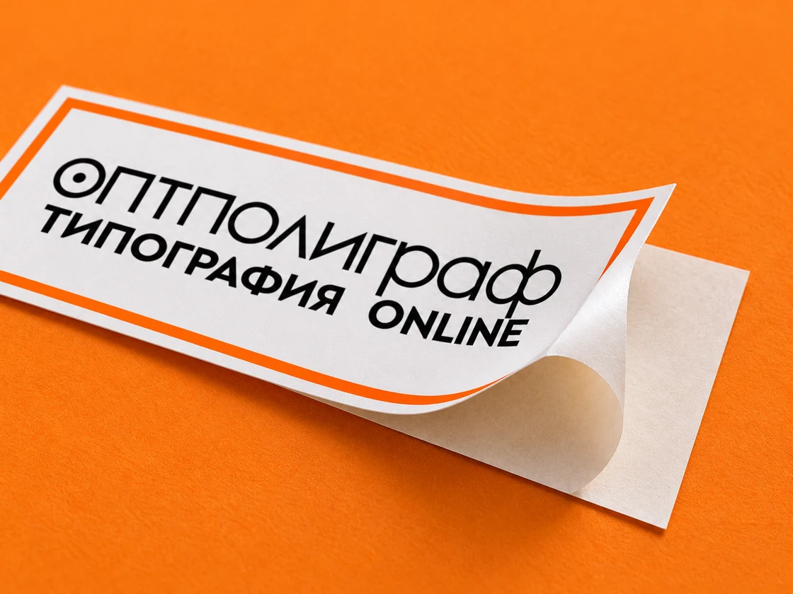 Визитки-наклейки — материал крупно