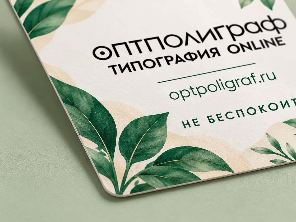 Дорхенгеры на картоне 300 г/м² — материал крупно