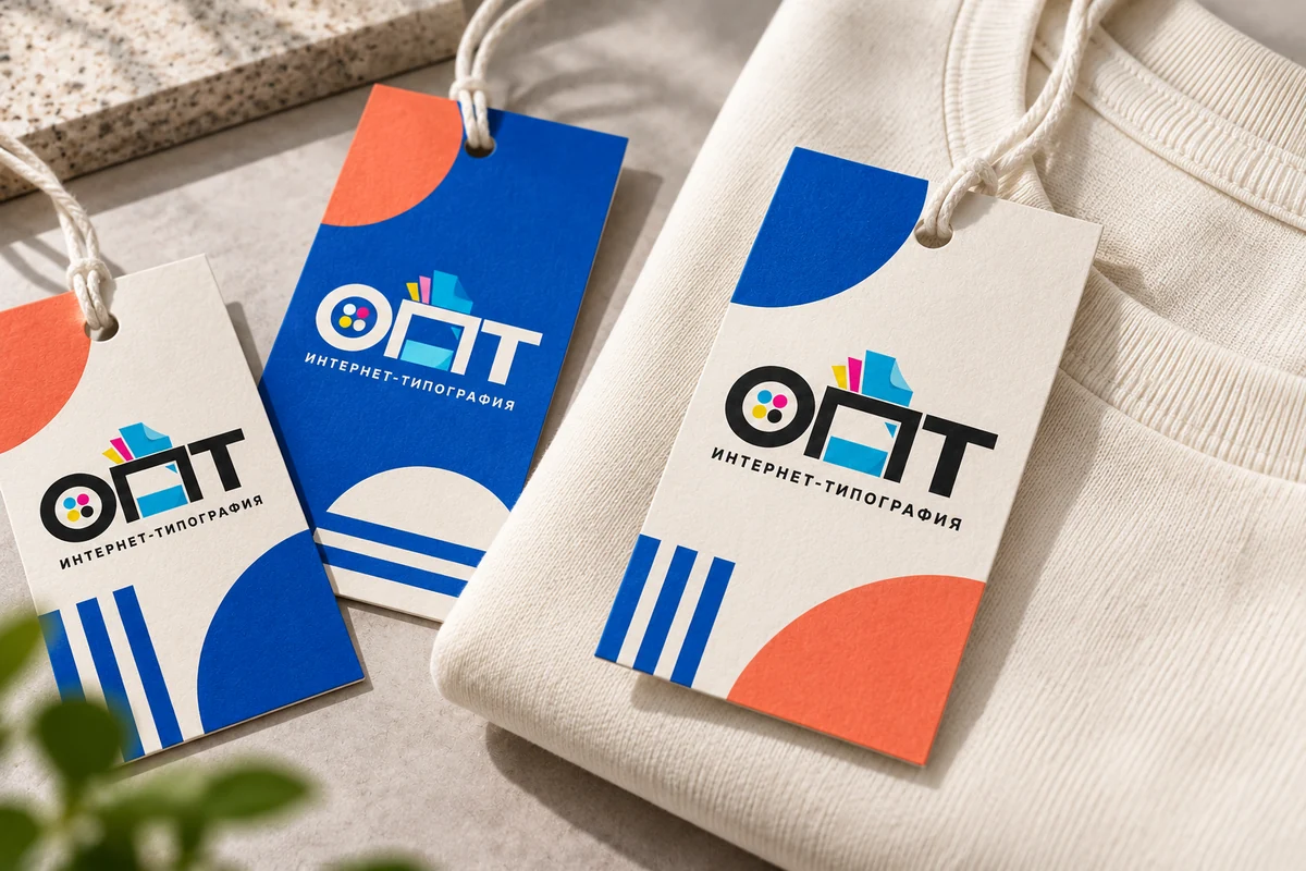 Бирки — вариант оформления с логотипом ОПТ