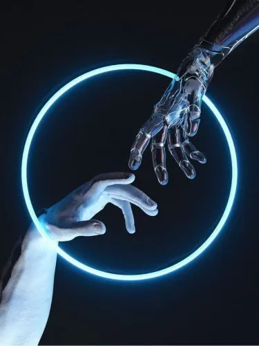 Неоновая  картина с темой Искусство