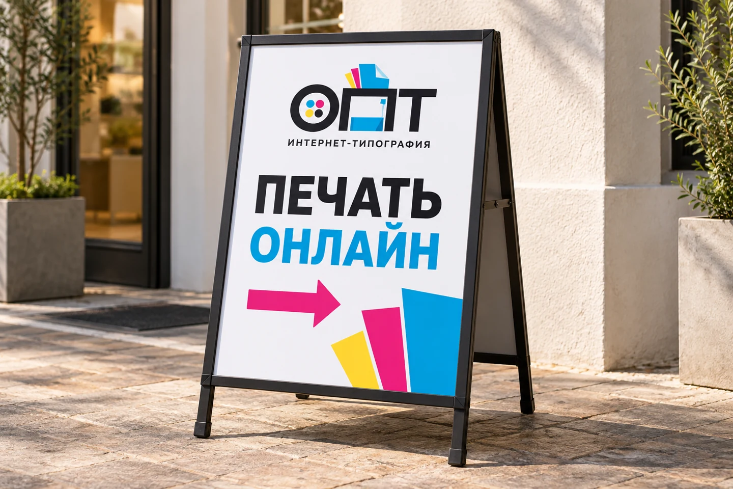 Визуализация ОПТ: Прямоугольный штендер