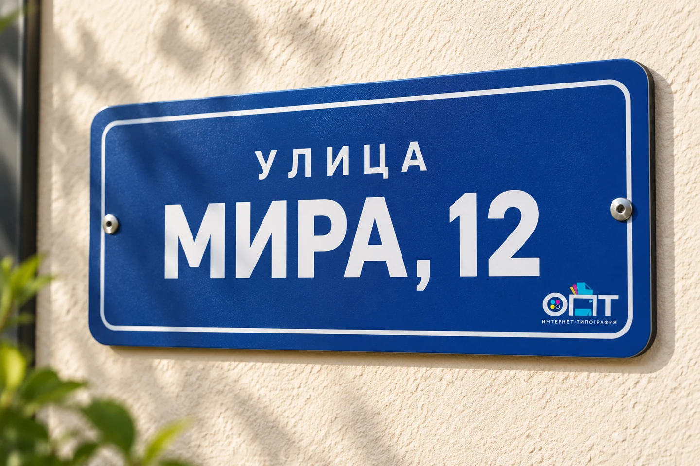 Визуализация ОПТ: Табличка 70 см