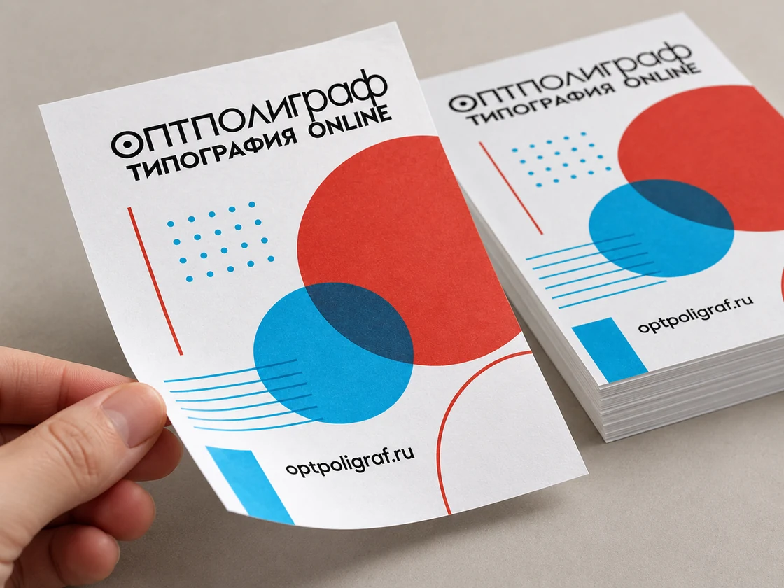 Листовки на офсетной бумаге — бумага и поверхность