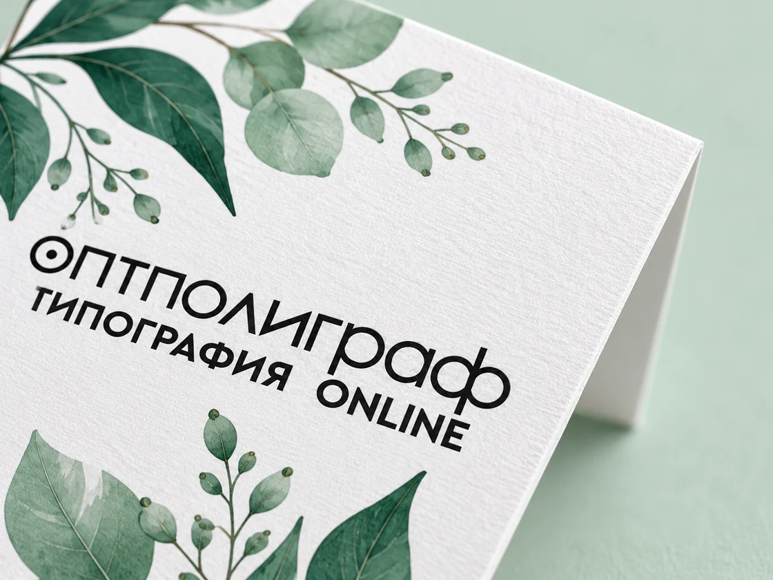 Открытки 200×200 мм со сложением — бумага крупно