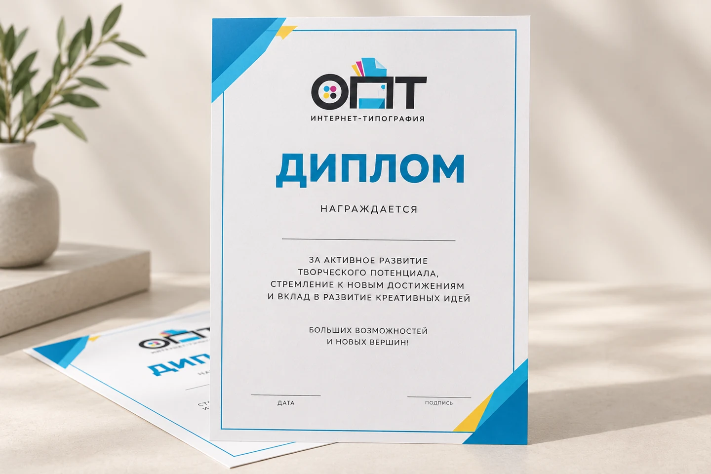 Визуализация ОПТ: Дипломы