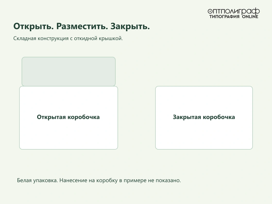 Коробочка для визиток — Открыть и закрыть