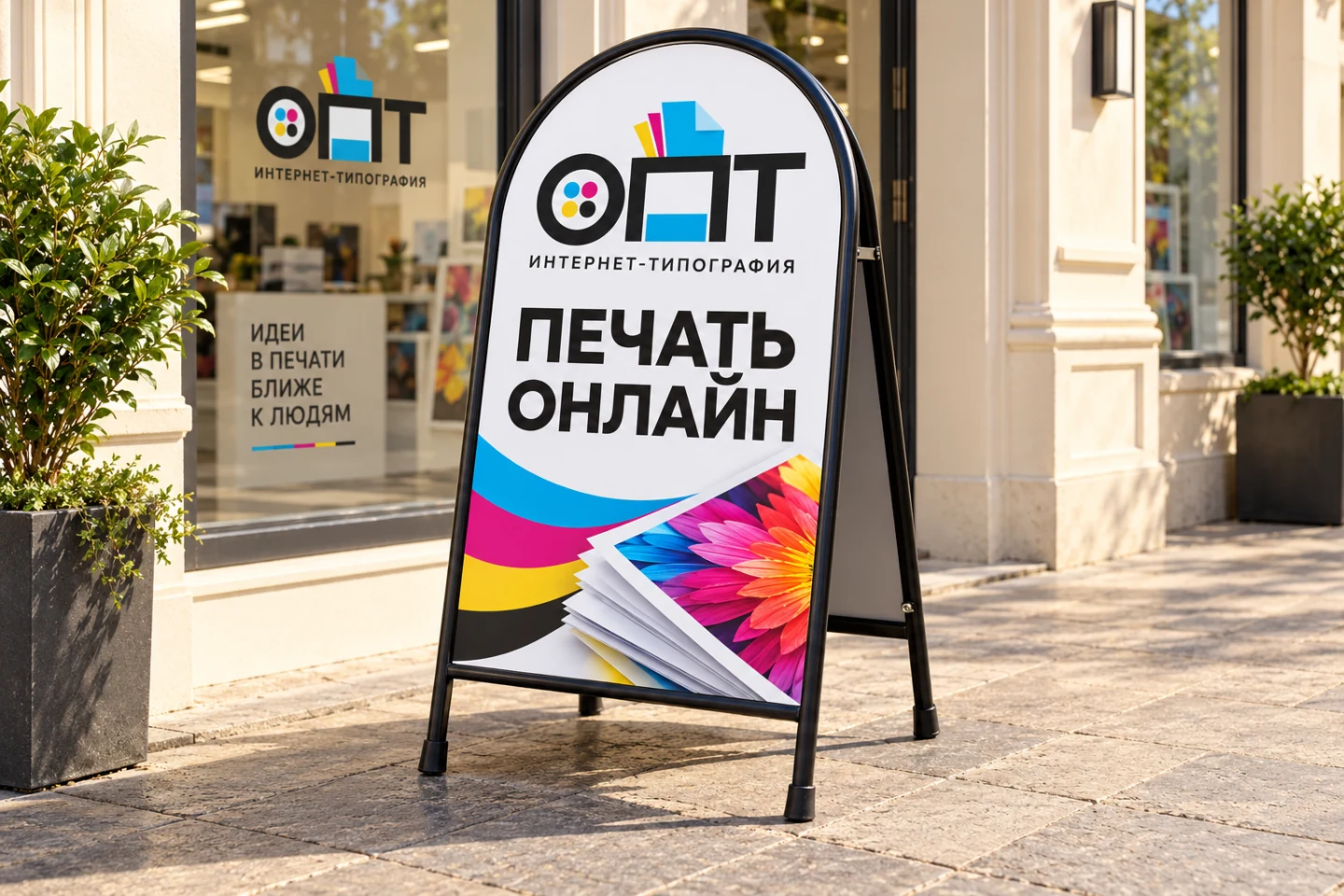 Визуализация ОПТ: Арочный штендер