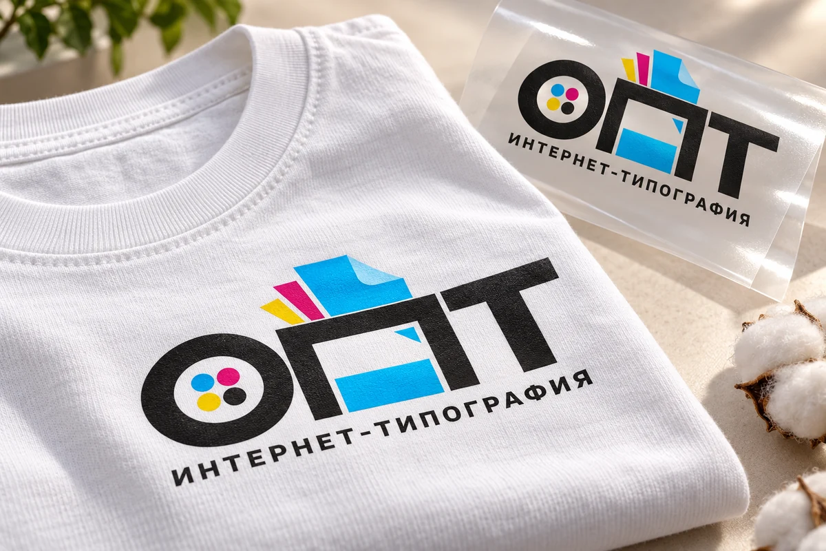 От логотипа до яркого принта. — вариант оформления с логотипом ОПТ