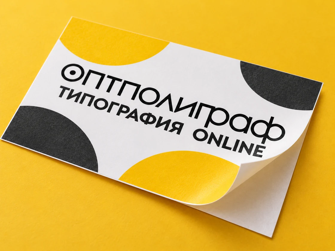 Листовки-наклейки на бумаге 180 г/м² — бумага и поверхность