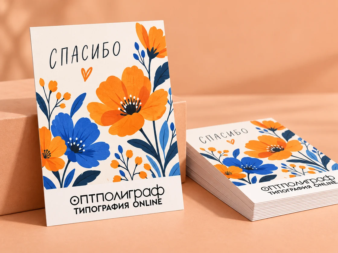 Открытки А6 — общий вид | ОптПолиграф Открытки А6 — общий вид