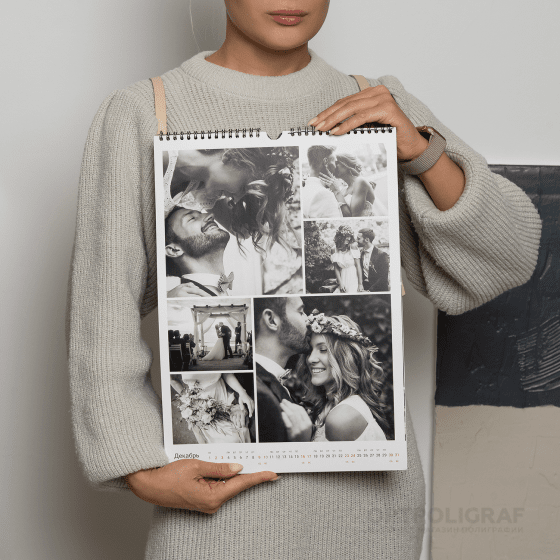 Настенный фотокалендарь, А3, вертикальный