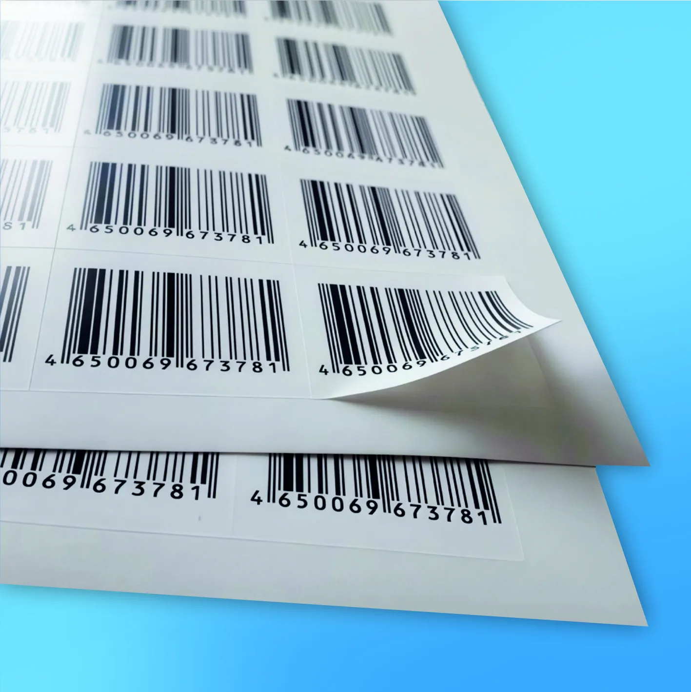 Наклейки  прямоугольные