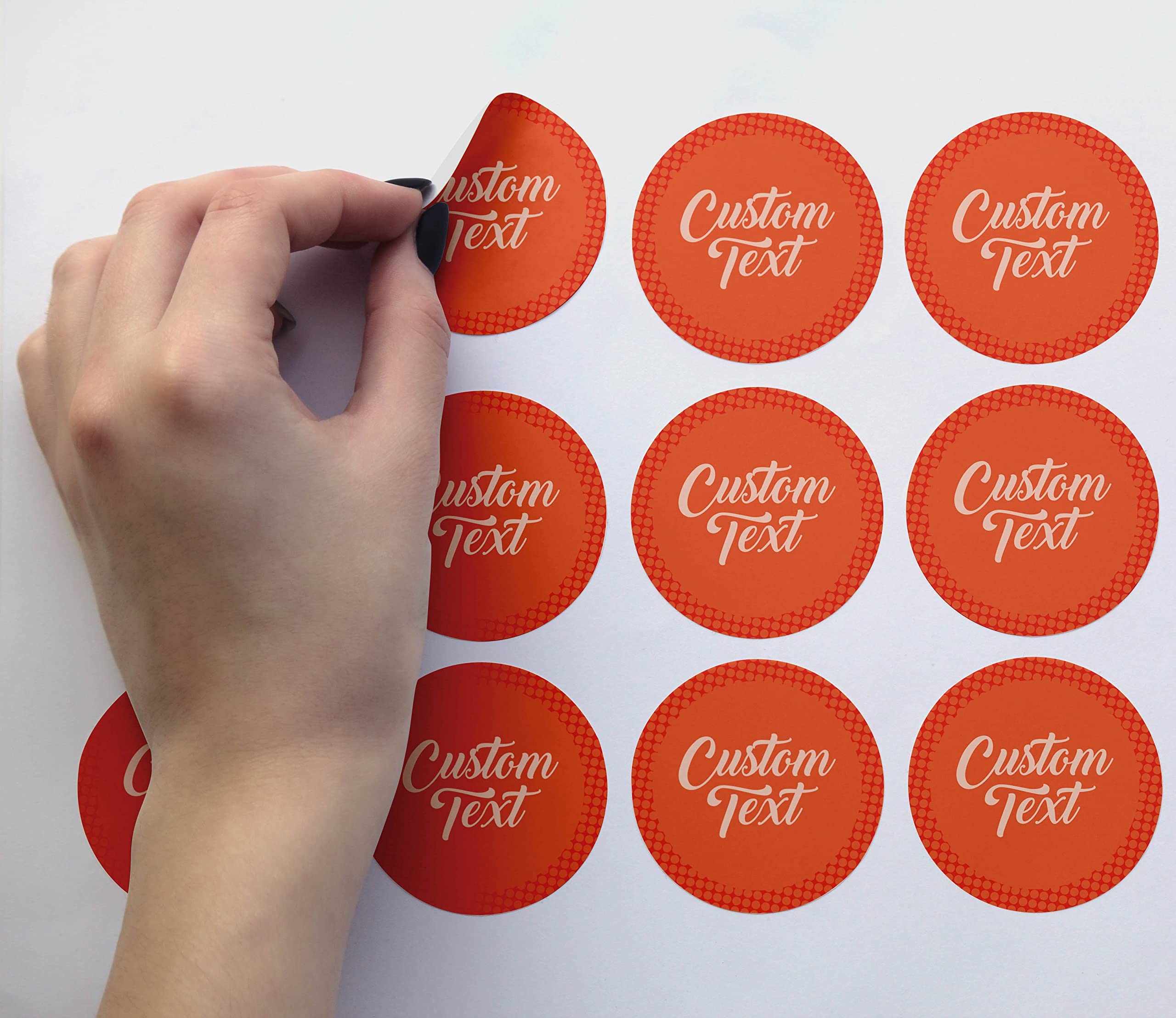 Круглые наклейки