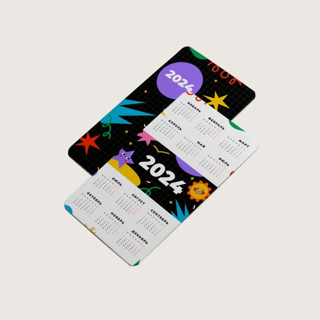 Печать карманных календарей Печать карманных календарей