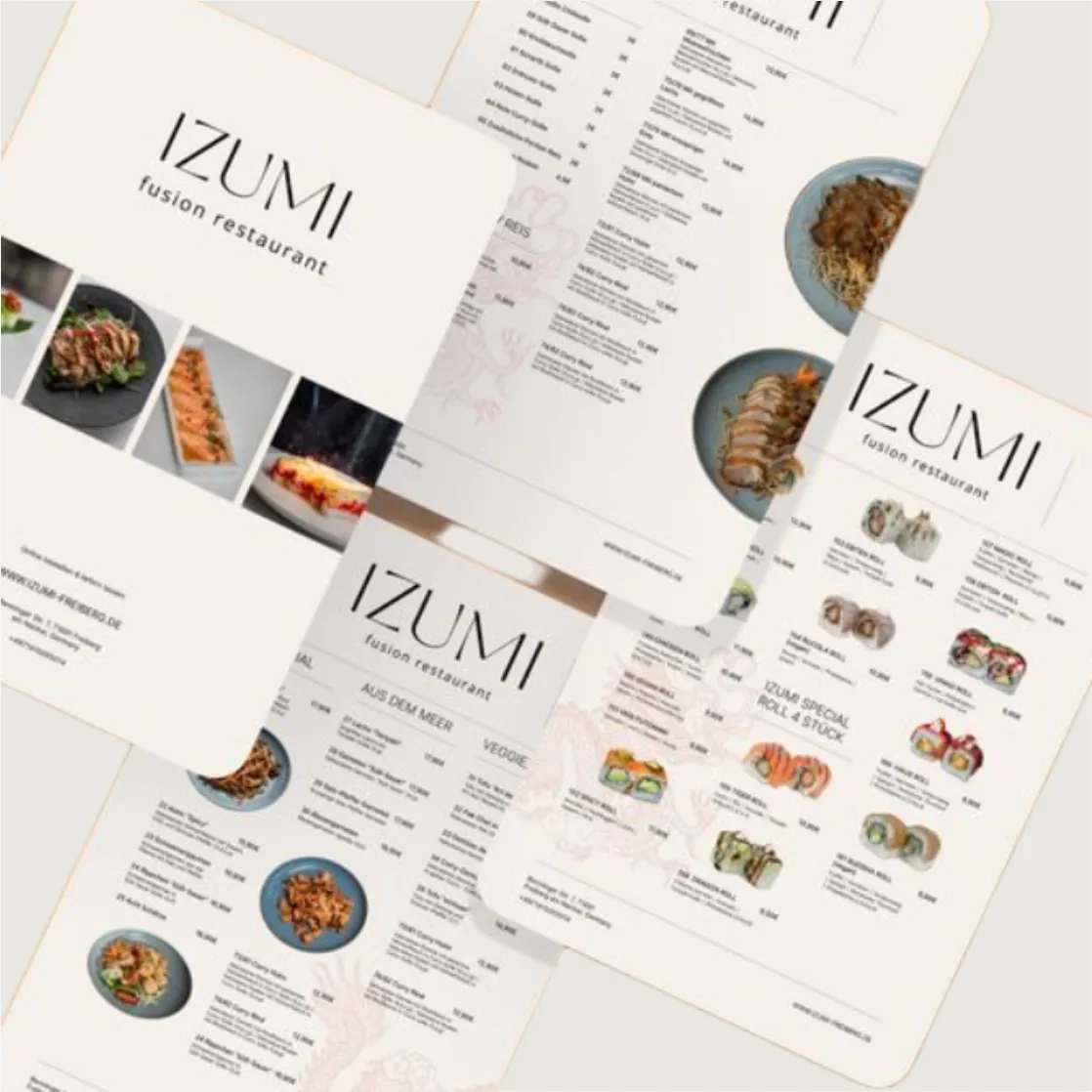 Дизайн меню