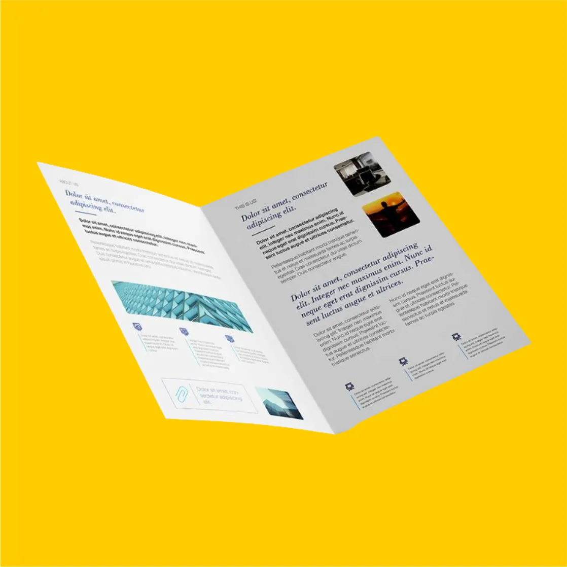 Разработка дизайна буклетов