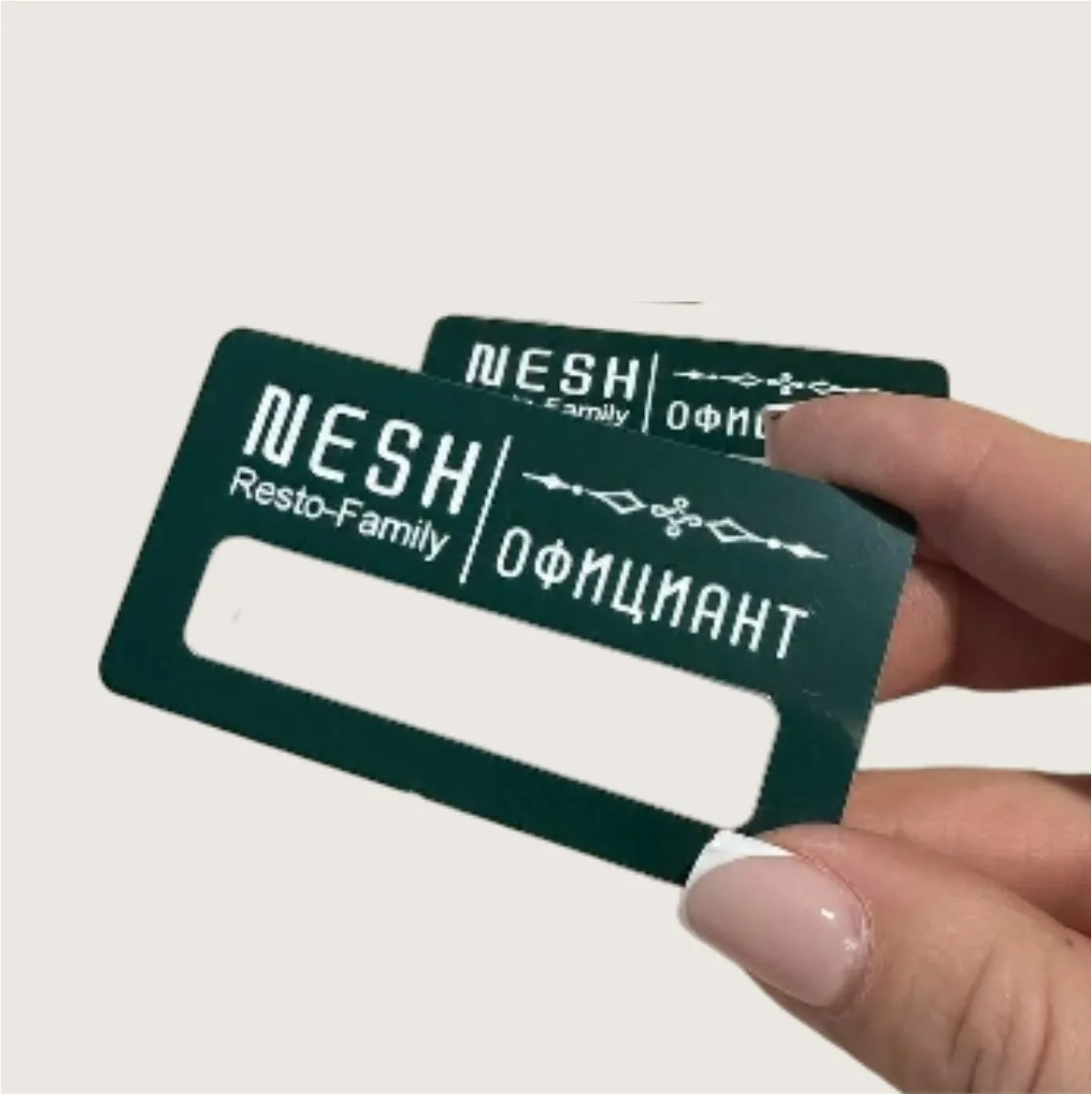 Бейдж акриловый с окошком