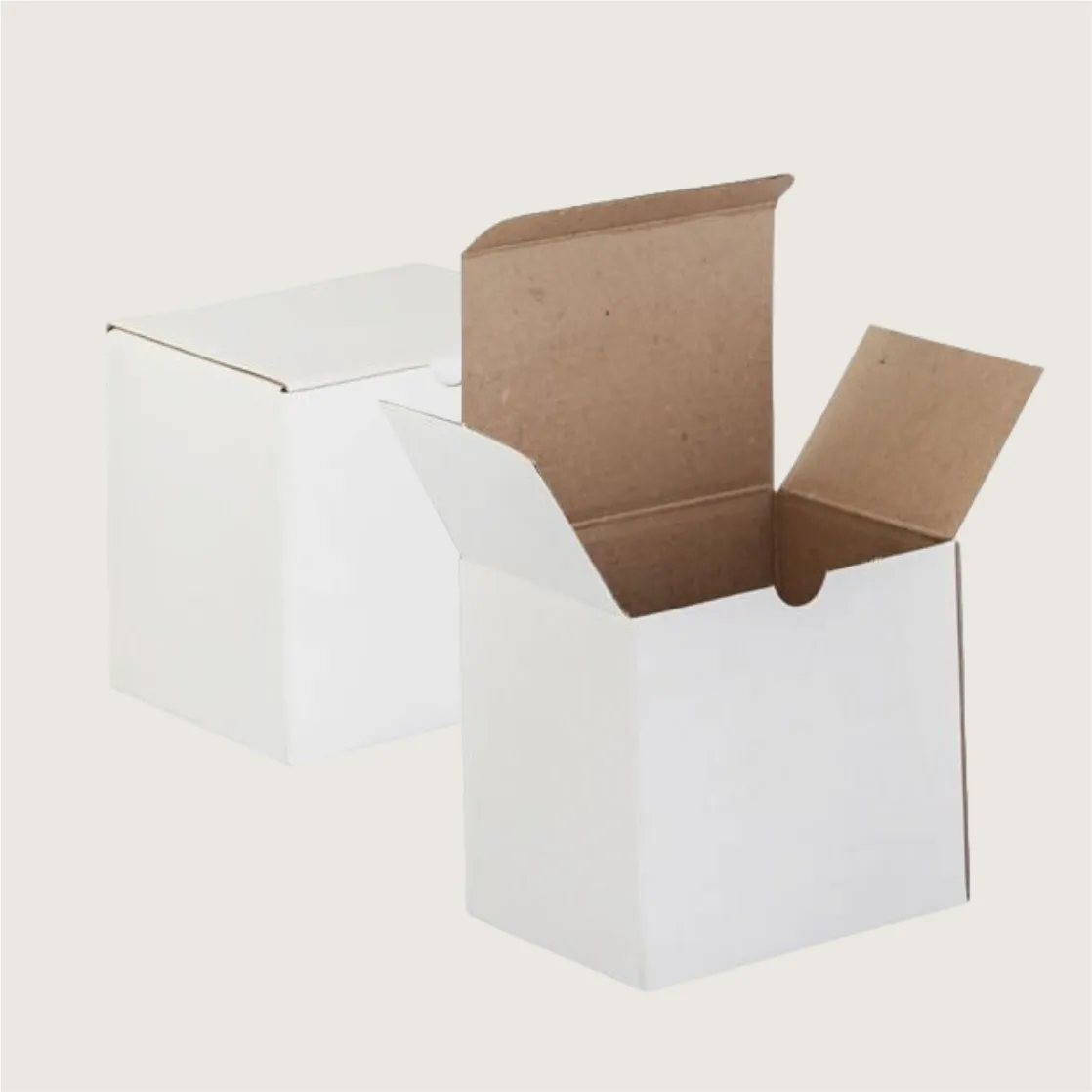 Коробка под кружку белая