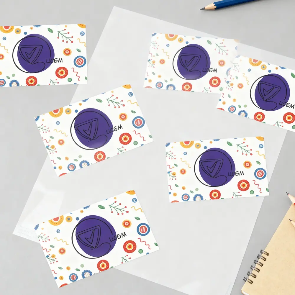 Наклейки на бумаге