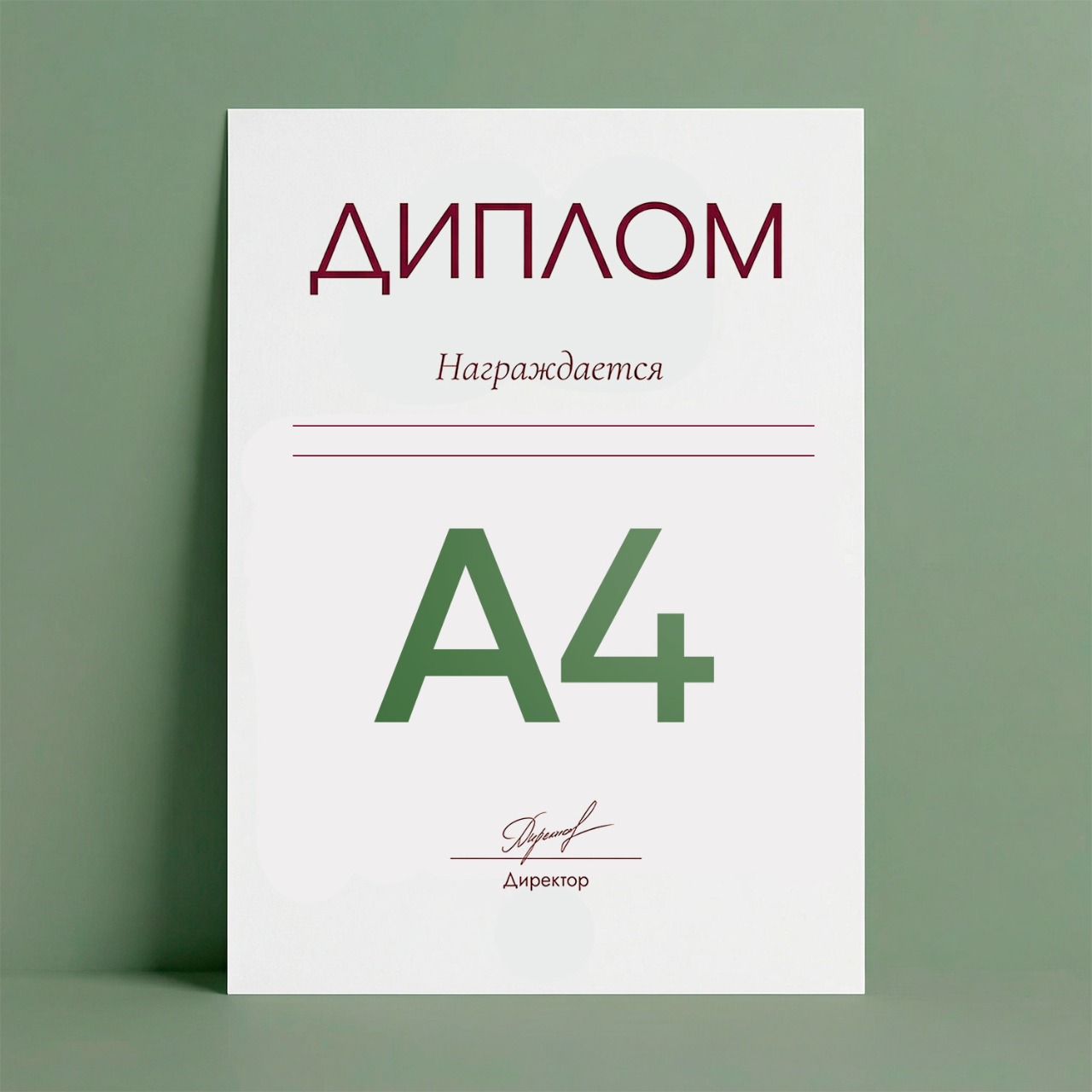 Дипломы A4