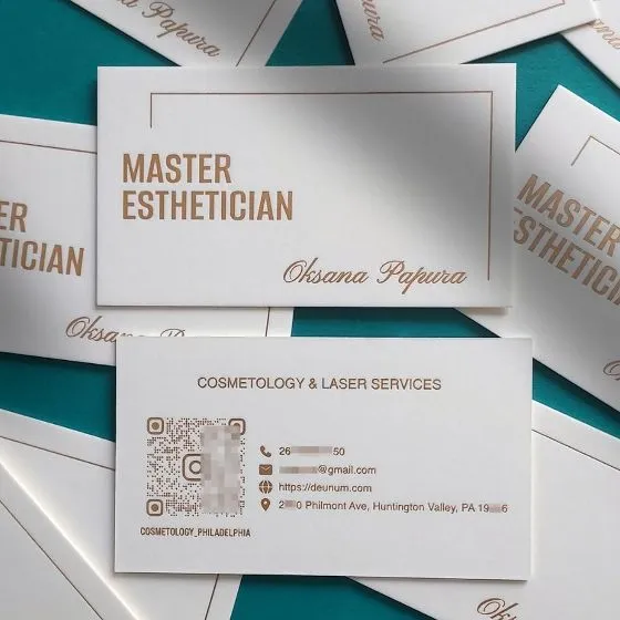 Двусторонние визитки