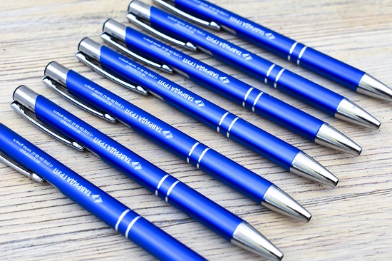 цветные ручки с печатью