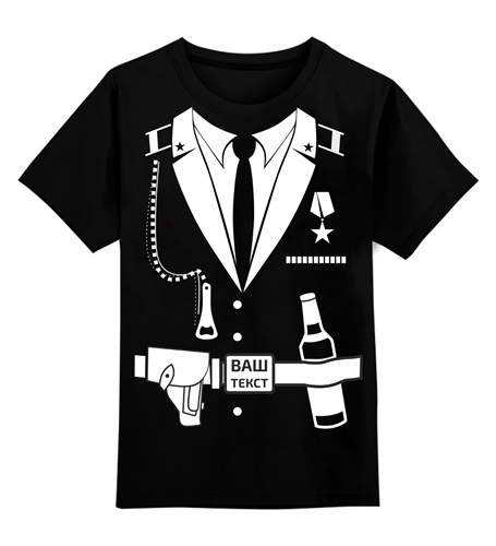 футблка с принтом на праздник