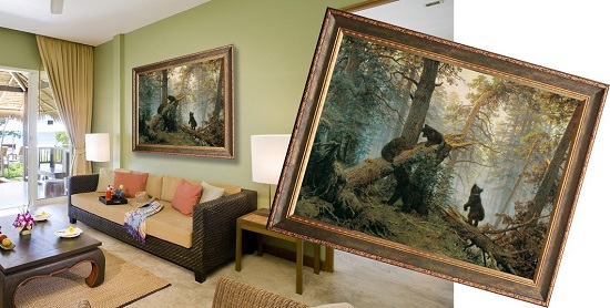 репродукция на холсте