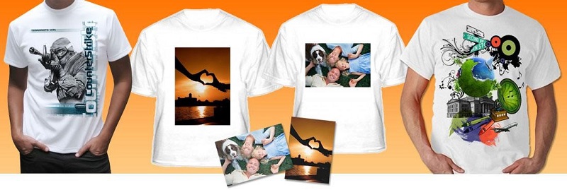 варианты печати на футболках