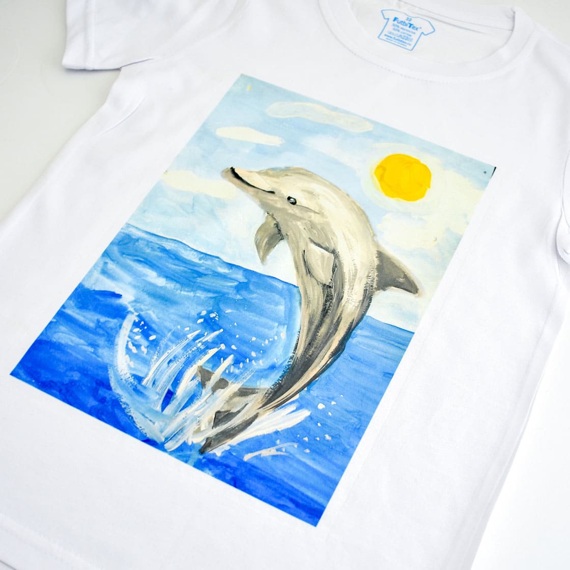 Белые футболки с печатью любых изображений