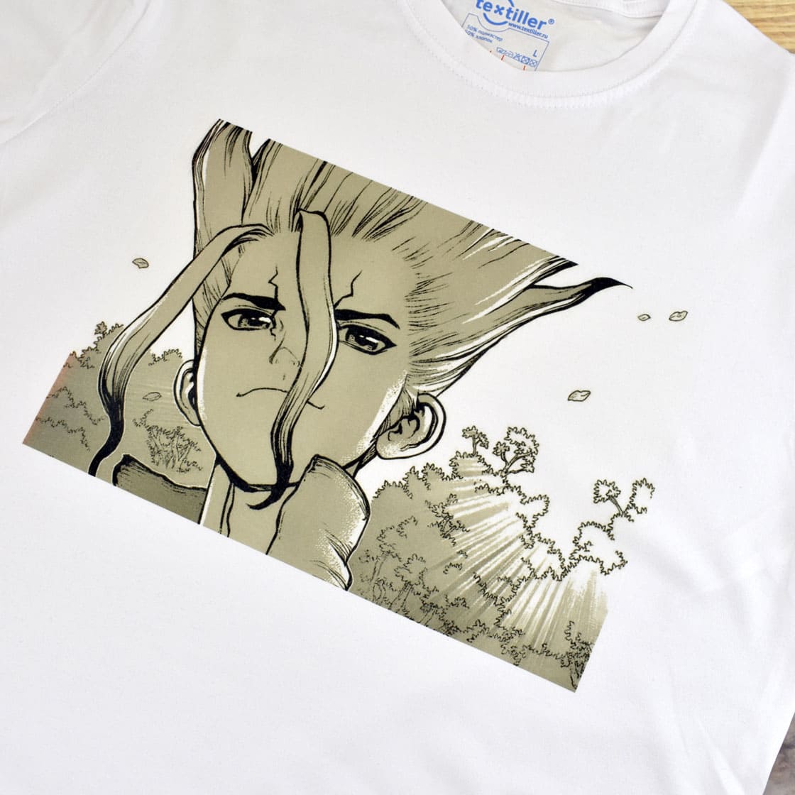 Белые футболки с печатью любых изображений