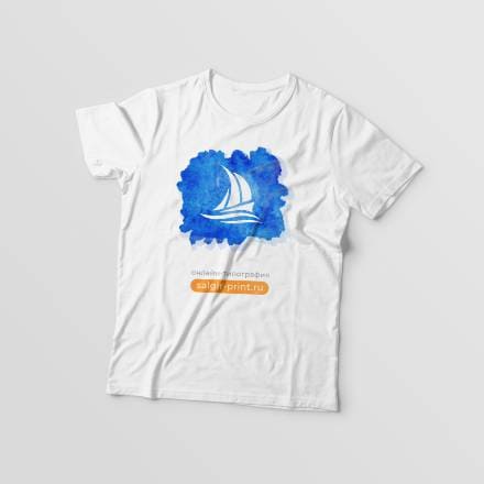 Белые футболки с печатью любых изображений