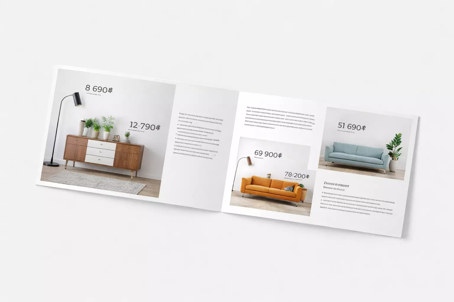 Брошюра на скобе — альбомный формат