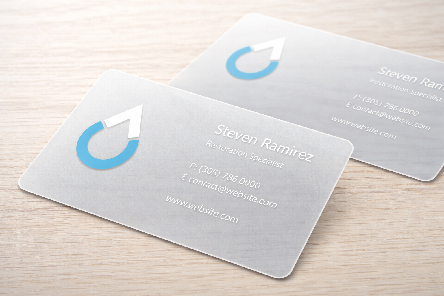 Визитки на пластике