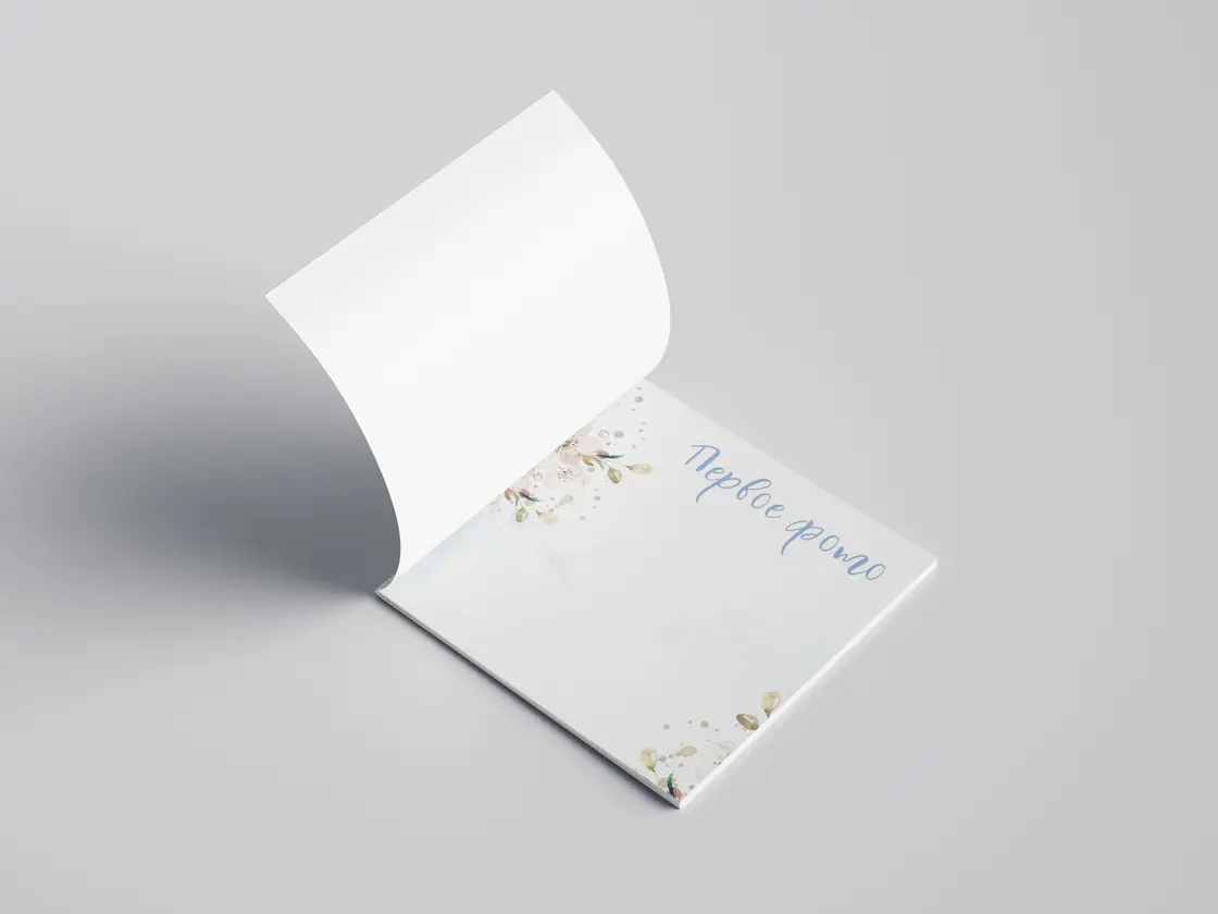 Фотокнига 20×20 см с мягкой обложкой на скрепке