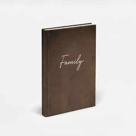 Фотокнига А4, вертикальная - велюр