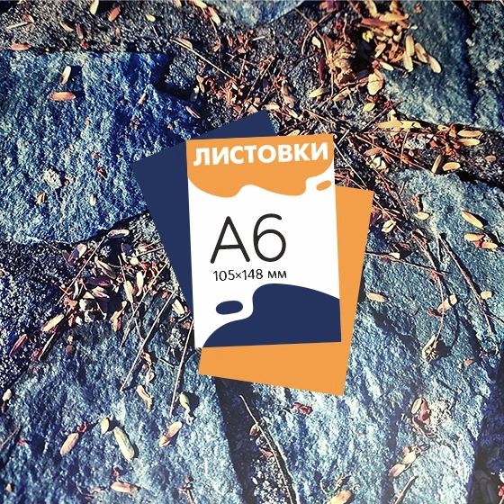 Листовка А6: заказать печать тиража онлайн alt="Листовка А6"