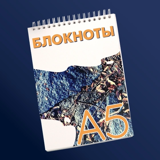 Блокнот А5: заказать печать alt="Блокнот А5"