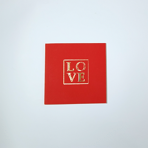 Красная фотокнига в мягкой обложке Love