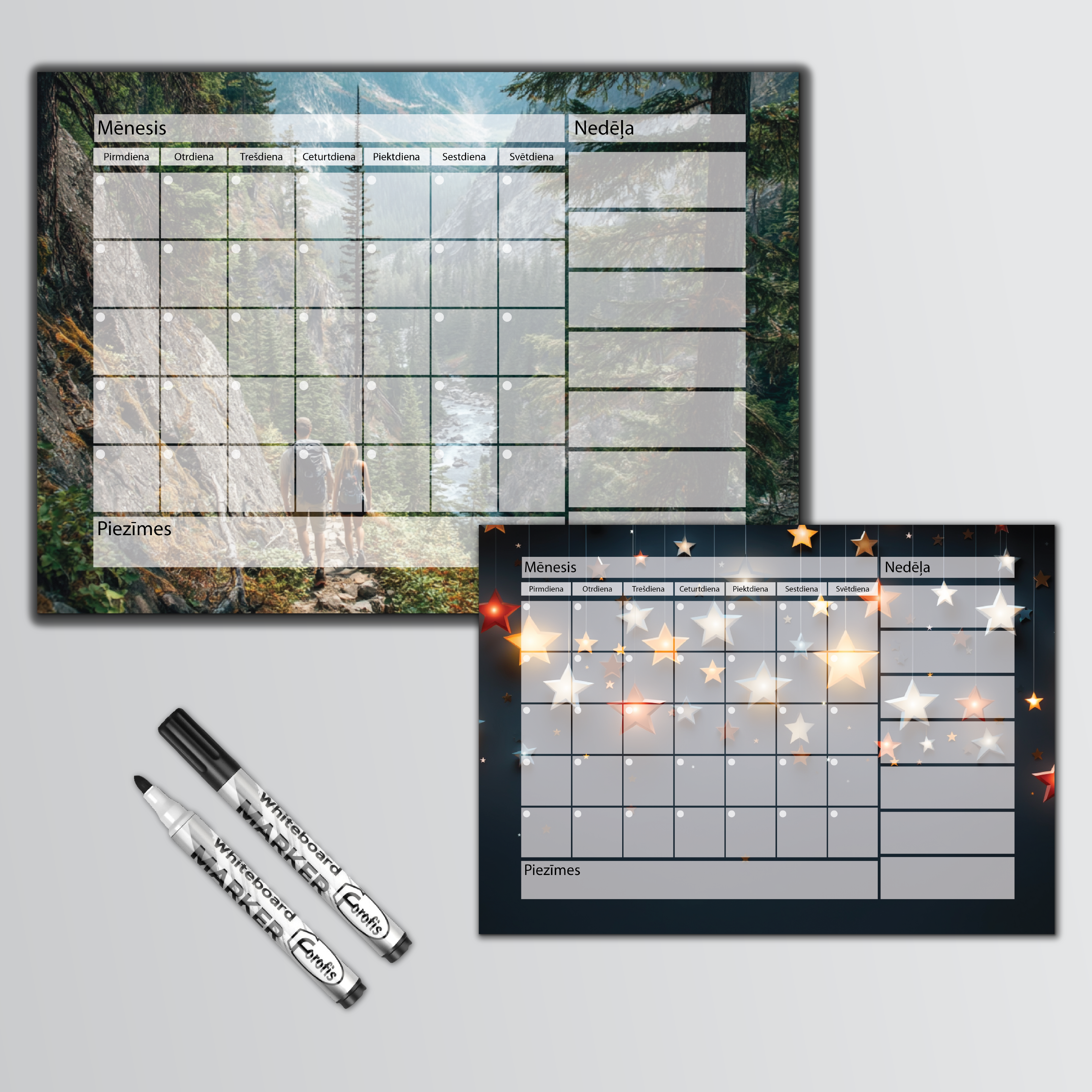 Magnētisks plānotājs ar individuālu dizainu