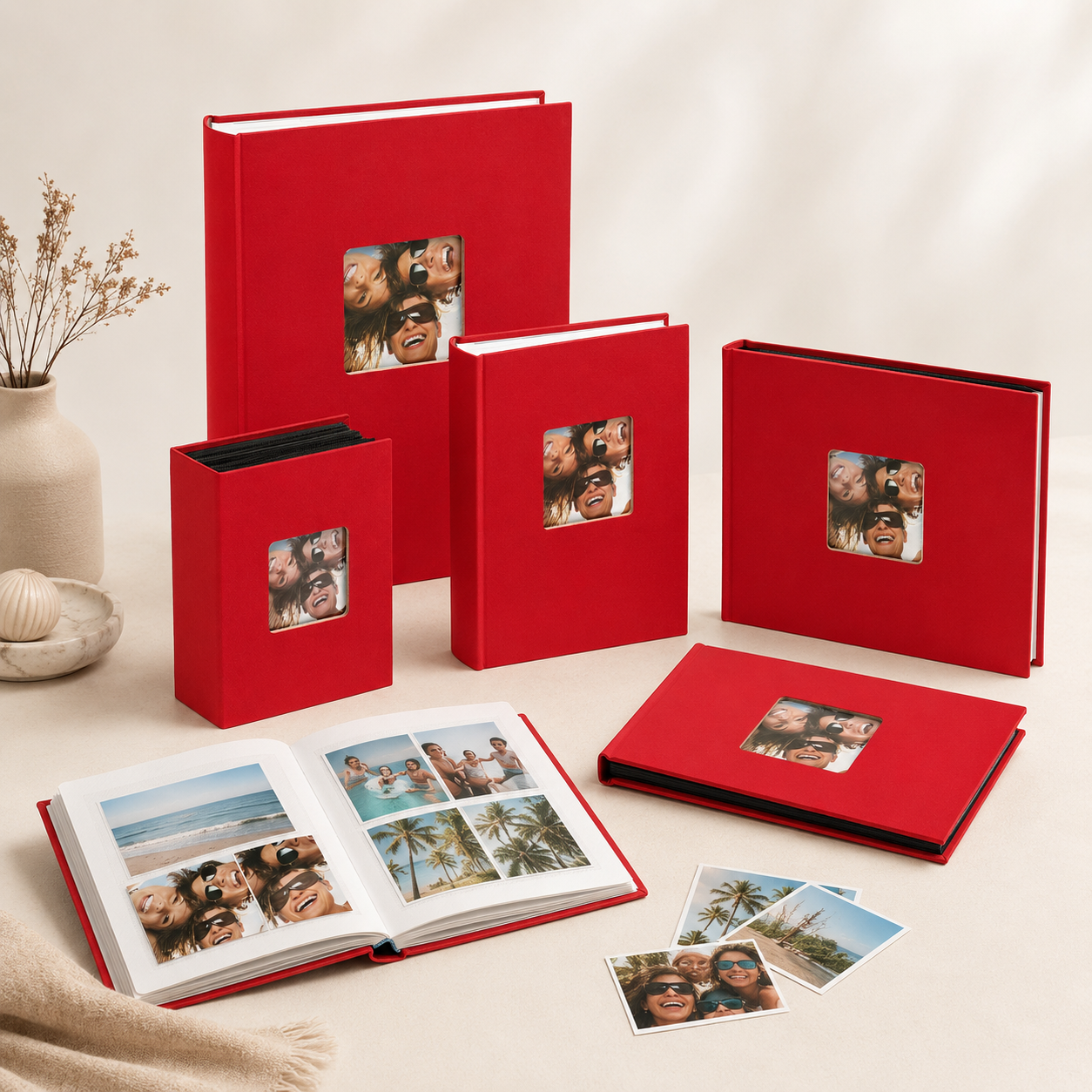 Fotoalbumi ar fotogrāfijām