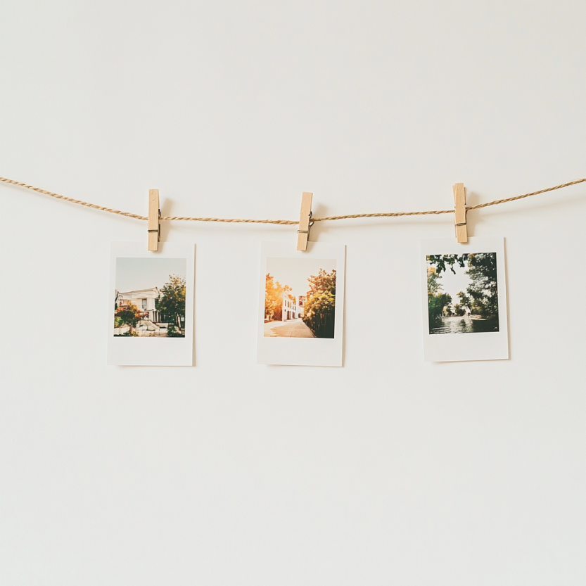 Polaroid ar knaģiem