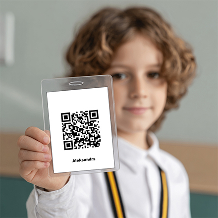 QR kods skolas pusdienām
