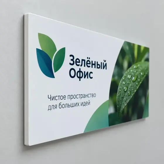Таблички на белом пластике